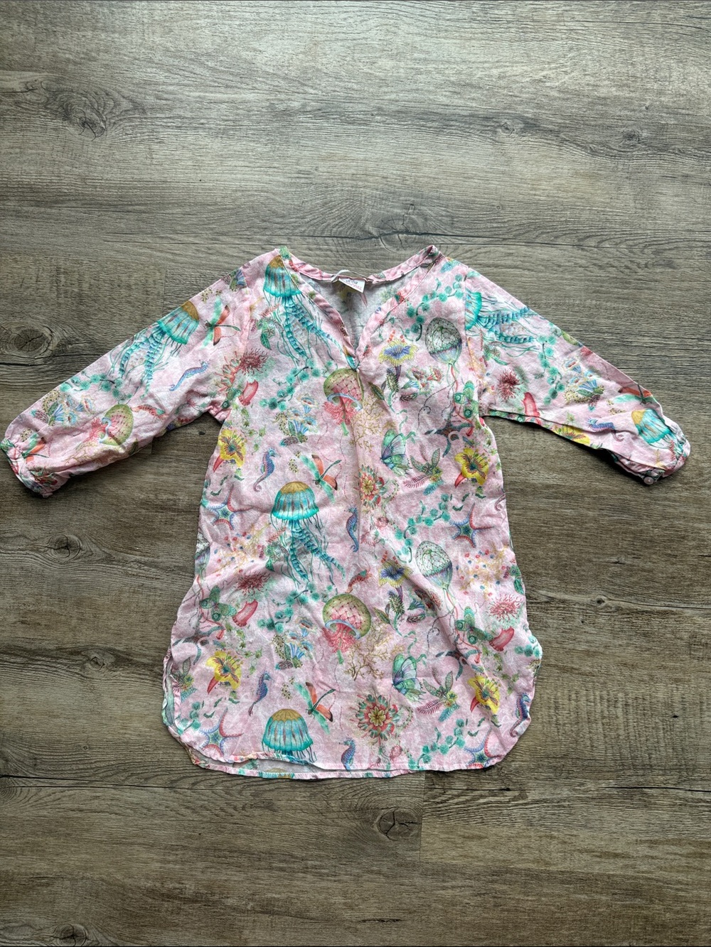 Zara Kids Pink Jellyfish Moroccan Tunic Top